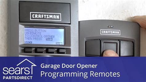 access garage door opener programming